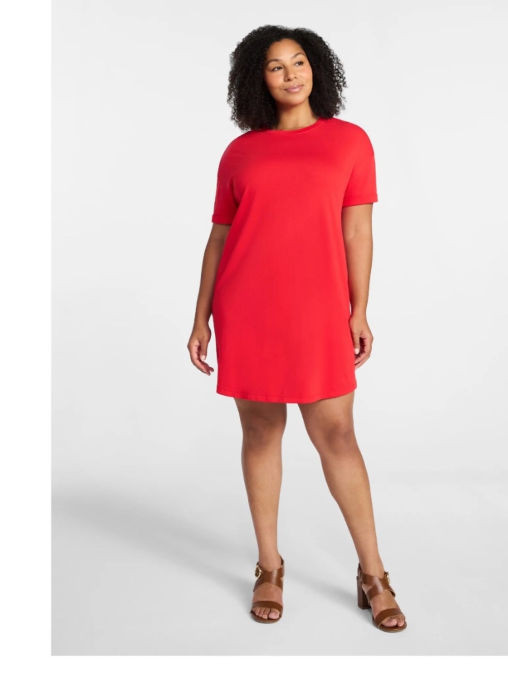 Time and Tru Women’s Red T- Shirt Dress Size XXL NWT - Picture 3 of 6